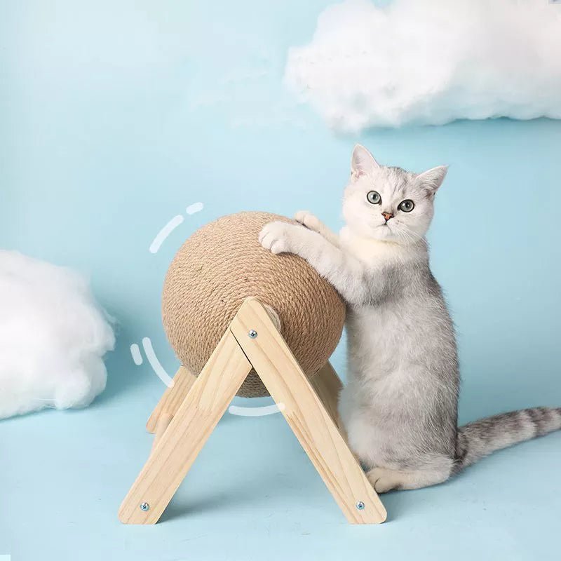 Jouet pour chat Boule en sisal La Griffe Enchantée™ - chatduchesse