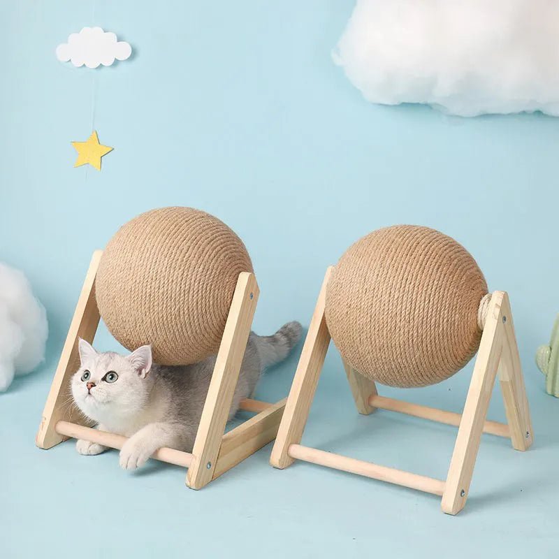 Jouet pour chat Boule en sisal La Griffe Enchantée™ - chatduchesse